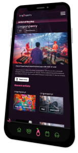 A phote showing a mockup of the Lingonperry front page