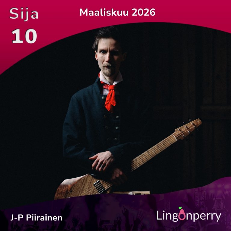 March 2026 number 10 most listened artist J-P Piirainen