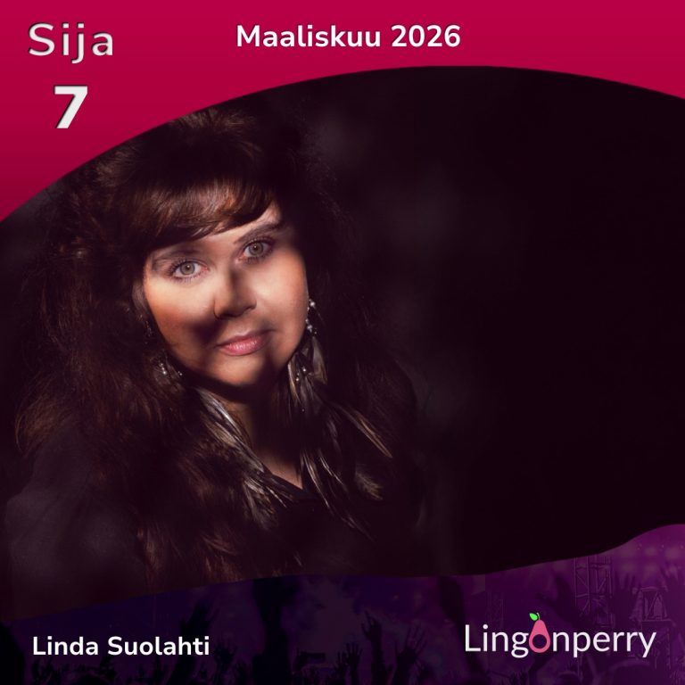 March 2026 number 10 most listened artist Linda Suolahti