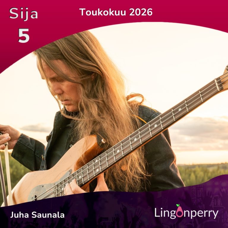 May 2026 number 5 most listened artist Juha Saunala